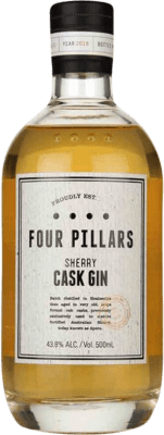 Kostenloser Versand | Genever Gin Four Pillars Sherry Cask Finish — Fassreifung Australien Medium-Flasche 50 cl