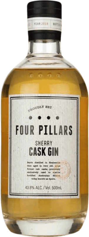 免费送货 | 金酒 Gin Four Pillars Sherry Cask Finish — 橡木桶陈酿收尾 澳大利亚 中瓶装 50 cl
