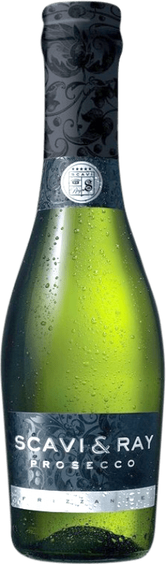 5,95 € Kostenloser Versand | Weißer Sekt Scavi & Ray Frizzante — Perlwein D.O.C. Prosecco Kleine Flasche 20 cl