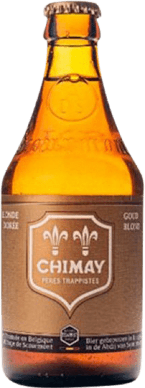 Envío gratis | Cerveza Chimay Dorée Blonde — Rubia Valonia Bélgica Botellín Tercio 33 cl