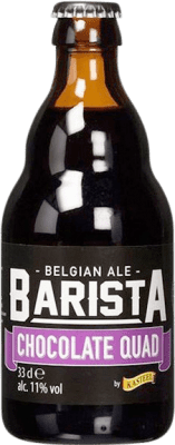 Kostenloser Versand | Bier Van Honsebrouck Kasteel Barista Quadruple Malt — Vierfachmalz Flandes Belgien Drittelliterflasche 33 cl Chocolat — Schokolade