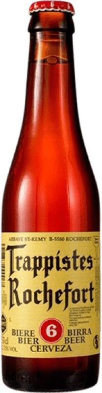 Kostenloser Versand | Bier Rochefort 6º Red Ale — Rotes Valonia Belgien Drittelliterflasche 33 cl