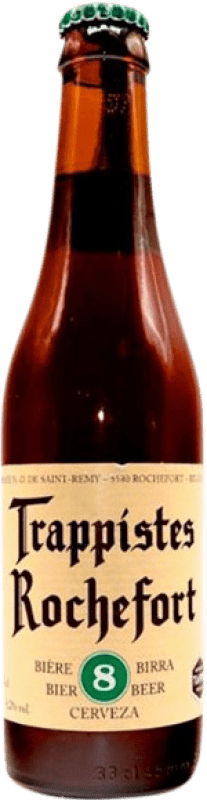 送料無料 | ビール Rochefort 8º Blanche — ホワイトビール Valonia ベルギー 1/3ボトル 33 cl
