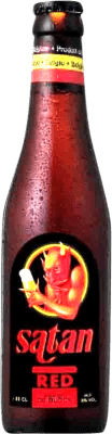 Бесплатная доставка | Пиво De Block Satan Red Ale — Красное Brabante Бельгия Бутылка на треть 33 cl