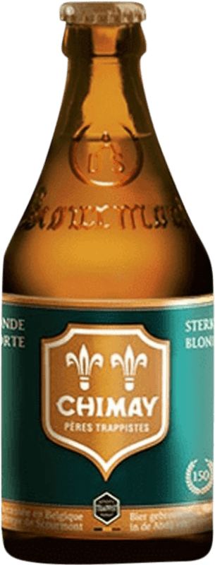 3,95 € Envio grátis | Cerveja Chimay 150th Special Anniversary Edition — Edição Especial Aniversário Garrafinha Terço 33 cl