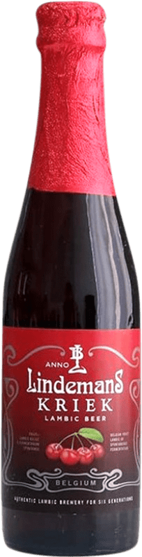 Free Shipping | Beer Lindemans Kriek Brabante Belgium Small Bottle 25 cl