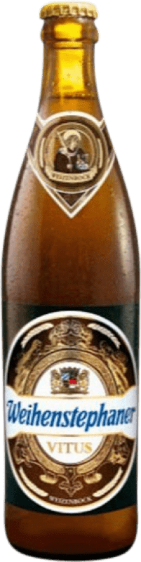 Envío gratis | Cerveza Weihenstephaner Vitus Baviera Alemania Botella Medium 50 cl Weizenkorn — Trigo