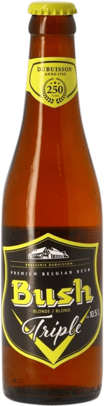 Envoi gratuit | Bière Dubuisson Bush Triple Malt Valonia Belgique Bouteille Tiers 33 cl