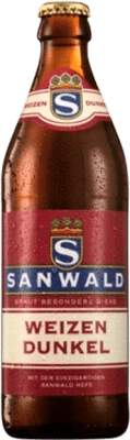 Free Shipping | Beer Dinkelacker-Schwaben Sanwald Hefe Dunkel — Amber Stuttgart Germany Medium Bottle 50 cl