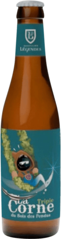 Free Shipping | Beer Ebly La Corne Triple Malt Valonia Belgium Third-Liter Bottle 33 cl