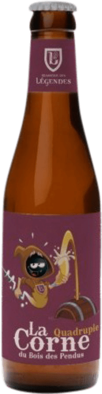 Envío gratis | Cerveza Ebly La Corne Hiver Quadruple Malt — Cuádruple Malta Valonia Bélgica Botellín Tercio 33 cl