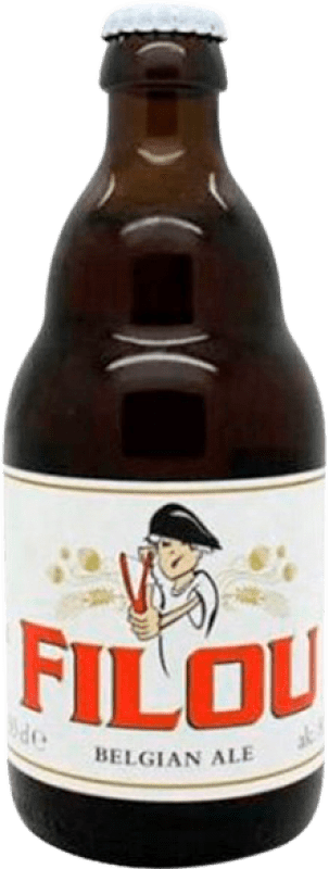 Envio grátis | Cerveja Brasserie du Bocq Filou Flandes Bélgica Garrafinha Terço 33 cl