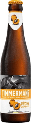 Spedizione Gratuita | Birra Timmermans Lambic Brabante Belgio Bottiglietta Terzo 33 cl Pêche — Pesca
