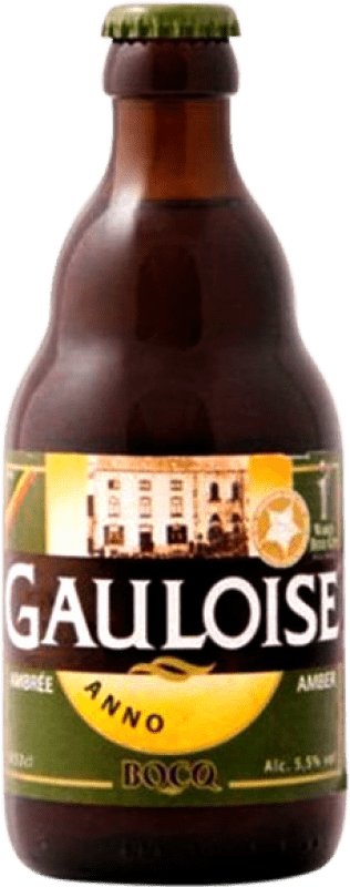 Envío gratis | Cerveza Brasserie du Bocq La Gauloise Ambrée — Ámbar Valonia Bélgica Botellín Tercio 33 cl