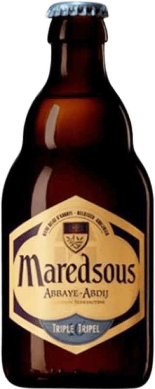 Envío gratis | Cerveza Abbaye de Maredsous Triple Malt — Triple Malta Valonia Bélgica Botellín Tercio 33 cl
