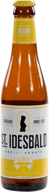 送料無料 | ビール Huyghe Saint Idesbald Blonde — ブロンド Flandes ベルギー 1/3ボトル 33 cl