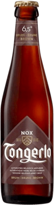Envío gratis | Cerveza Haacht Tongerlo Nox Dubbel Amberes Bélgica Botellín Tercio 33 cl