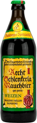 Envio grátis | Cerveja Heller Brau Trum Aecht Schlenkerla Rauchbier Alemanha Garrafa Medium 50 cl Weizenkorn — Trigo