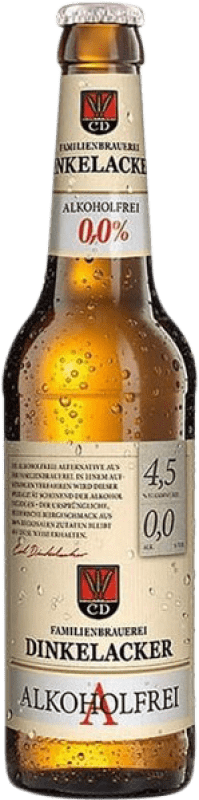 Envío gratis | Cerveza Dinkelacker-Schwaben Stuttgart Alemania Botellín Tercio 33 cl 0.0 Cero Cero Sin Alcohol