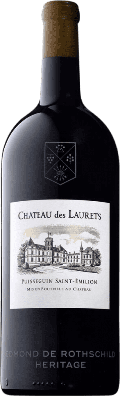 Envío gratis | Vino Tinto Baron Edmond de Rothschild Château des Laurets Francia Botella Jéroboam-Doble Mágnum 3 L