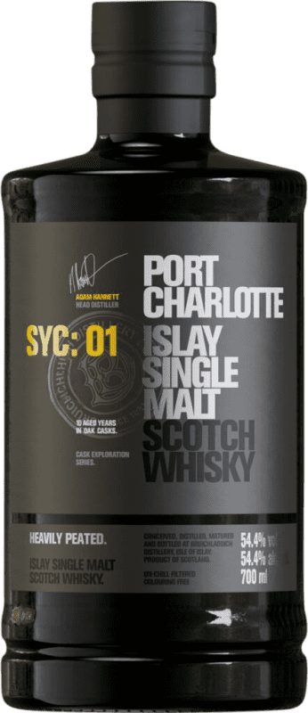 166,95 € Бесплатная доставка | Односолодовый виски Bruichladdich Port Charlotte SYC:01