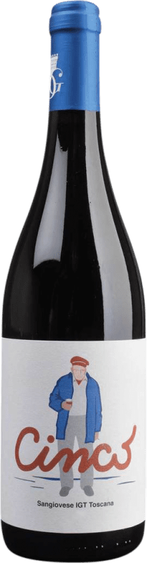 Kostenloser Versand | Rotwein Cantina Gentili Cinco I.G.T. Toscana Toskana Italien Sangiovese 75 cl
