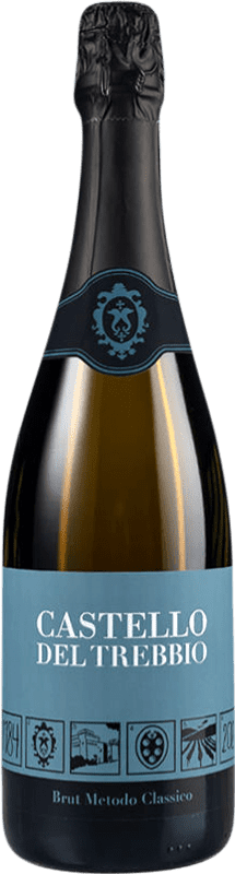 Free Shipping | White Sparkling Wine Castello del Trebbio Brut Classic Italy 75 cl