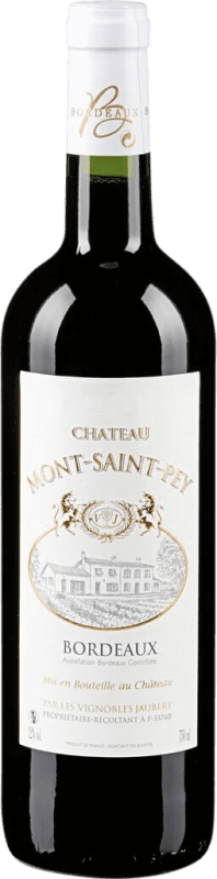 Envío gratis | Vino Tinto Château Mont Saint Pey A.O.C. Bordeaux Burdeos Francia 75 cl