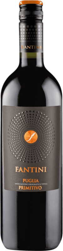 Бесплатная доставка | Красное вино Fantini I.G.T. Puglia Апулия Италия Primitivo — Примитиво 1 L