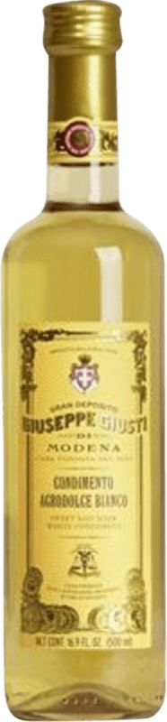 16,95 € Envio grátis | Vinagre Giuseppe Giusti Bianco — Branco, Condimento Garrafa Medium 50 cl Agrodolce — Agridoce