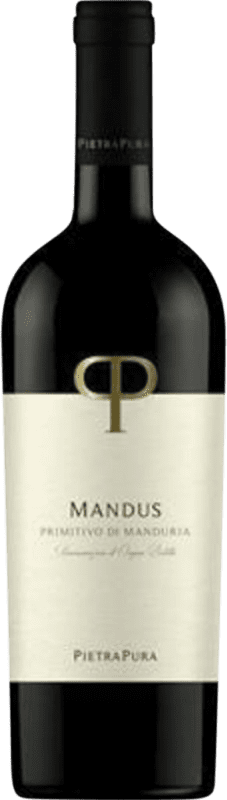 Envio grátis | Vinho Tinto Pietrapura Mandus D.O.C. Primitivo di Manduria Puglia Itália 75 cl