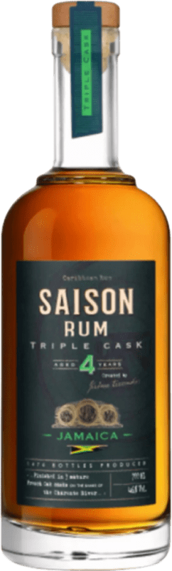 58,95 € | Ron Saison Jamaica Triple Cask — Triple Barrica Francia 4 Años 70 cl