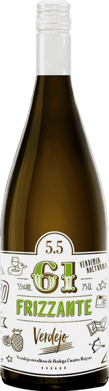 9,95 € Spedizione Gratuita | Vino Bianco Cuatro Rayas 61 Frizzante