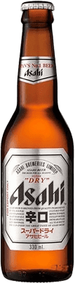 啤酒 盒装24个 Asahi Super Dry Artesanal — 手工艺的 三分之一升瓶 33 cl