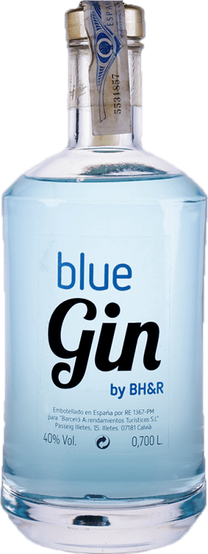 Free Shipping | Genever Gin Antonio Nadal BH&R Blue Spain 70 cl