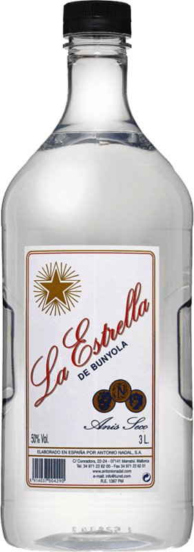 69,95 € | Anis Antonio Nadal La Estrella Seco Espanha Garrafão 3 L PET
