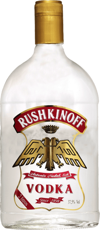 Kostenloser Versand | Wodka Antonio Nadal Rushkinoff Spanien Spezialflasche 2 L