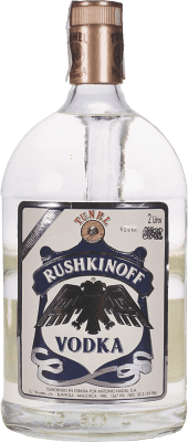 Wodka Antonio Nadal Rushkinoff Blue — Blau Spezialflasche 2 L