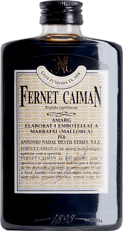 Envio grátis | Schnapps Antonio Nadal Túnel Fernet Espanha Garrafinha Pequena 35 cl