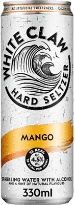 32,95 € | Boîte de 12 unités Mixer White Claw Hard Seltzer États Unis Canette 33 cl Mango — Mangue
