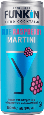 Kostenloser Versand | 12 Einheiten Box Mixer Funkin Nitro Blue — Blau Italien Dose 20 cl Dry Martini — Trockener Martini, Raspberry — Himbeere