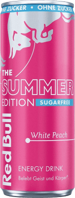 Bebida Energética Caixa de 24 unidades Red Bull Energy Drink Summer Edição Limitada 25 cl White Peach — Pêssego Branco