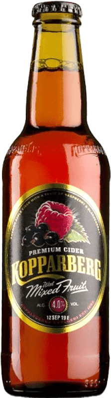 55,95 € | Коробка из 24 единиц Сидр Kopparberg Швеция Бутылка на треть 33 cl Fruit Mix — Фруктовая Смесь