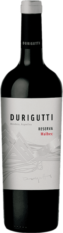 Envío gratis | Vino Tinto Durigutti Reserva I.G. Mendoza Mendoza Argentina Malbec 75 cl