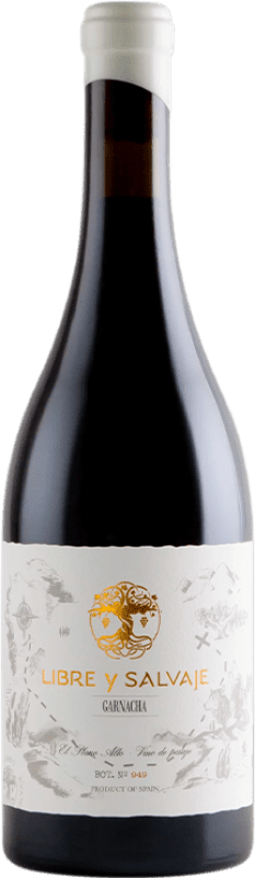 28,95 € Spedizione Gratuita | Vino Rosso Libre y Salvaje D.O. Cariñena