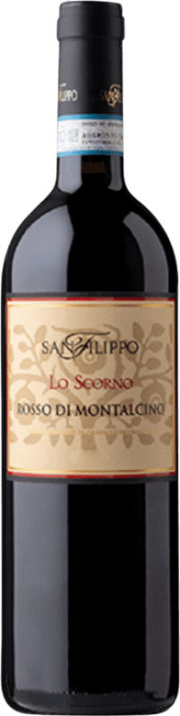 Free Shipping | Red Wine San Filippo Lo Scorno D.O.C. Rosso di Montalcino Tuscany Italy Sangiovese 75 cl