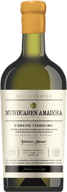 82,95 € Spedizione Gratuita | Vino Bianco Javier San Pedro Winestorming Munduaren Amaiera D.O. Bizkaiko Txakolina