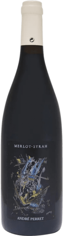 Kostenloser Versand | Rotwein André Perret Merlot Syrah I.G.P. Collines Rhodaniennes Rhône Frankreich Merlot, Syrah 75 cl