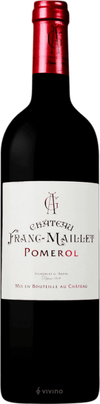 Envoi gratuit | Vin Rouge Château Franc Maillet A.O.C. Pomerol Bordeaux France Merlot, Cabernet Franc 75 cl