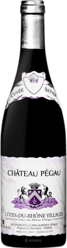 免费送货 | 红葡萄酒 Domaine du Pégau Sétier Cuvée A.O.C. Côtes du Rhône 罗纳 法国 Syrah — 西拉, Garnacha — 歌海娜, Mourvèdre — 穆尔韦德尔 75 cl